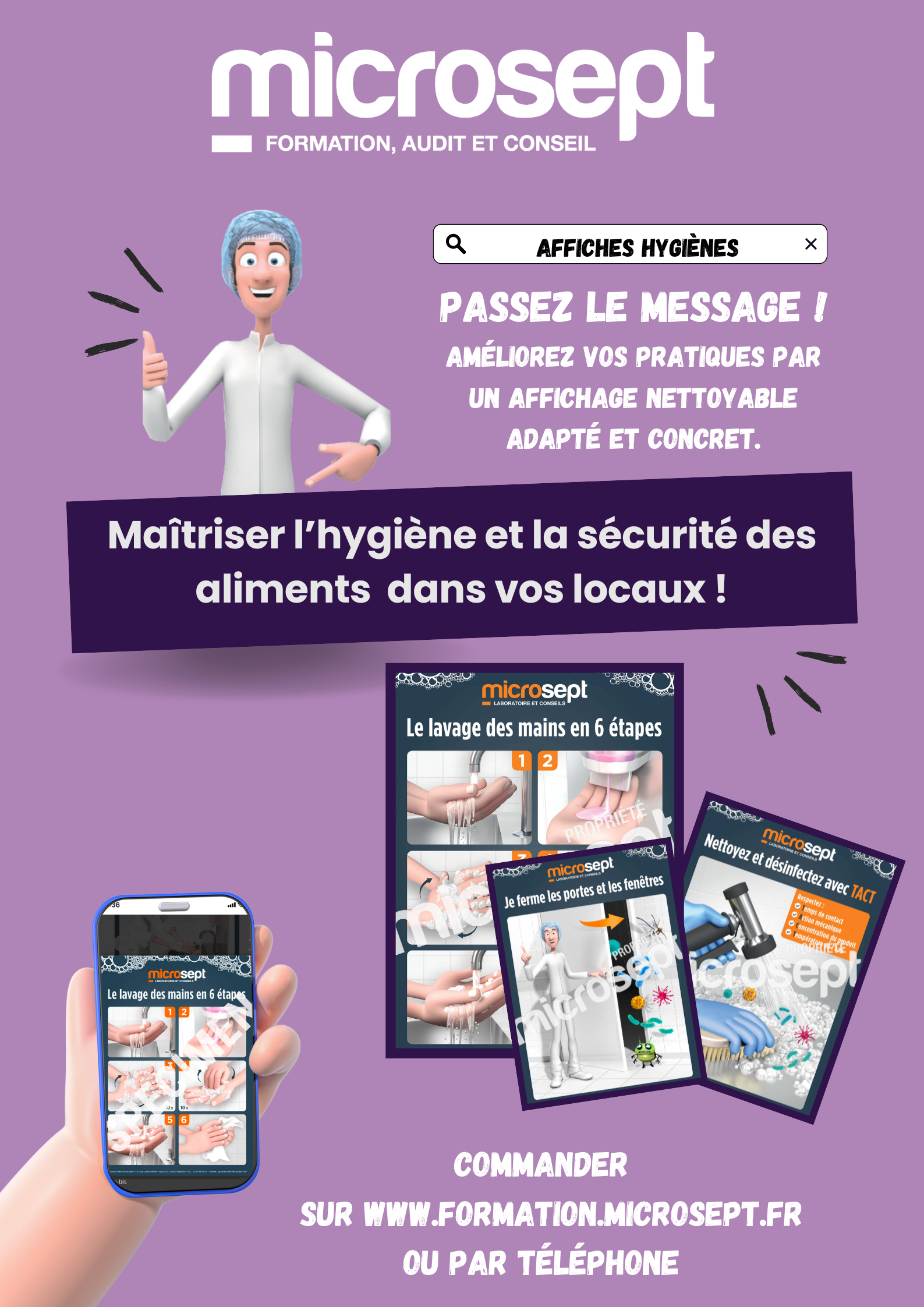 Affiches hygiènes - Améliorer vos pratiques